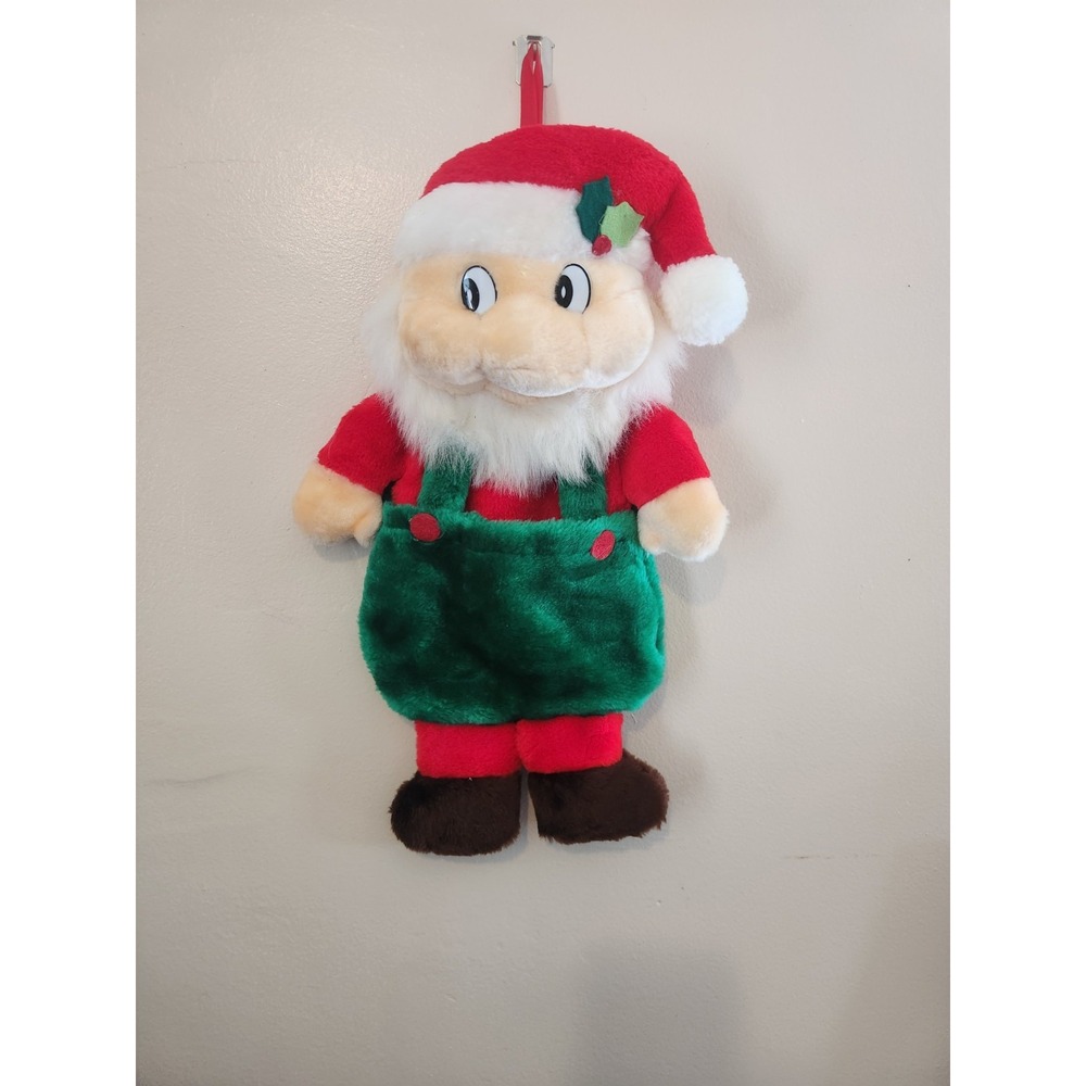 Vintage Santas Best Hanging Elf Plush Made In‎ Taiwan